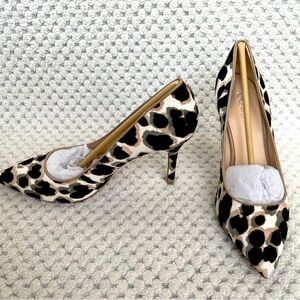 Nine West leopard pointed toe heels size 7.5